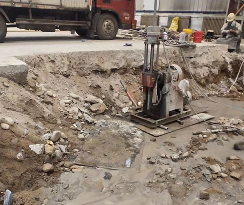 云溪公路下沉压浆
